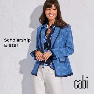 CAbi Blue Patterned Blazer